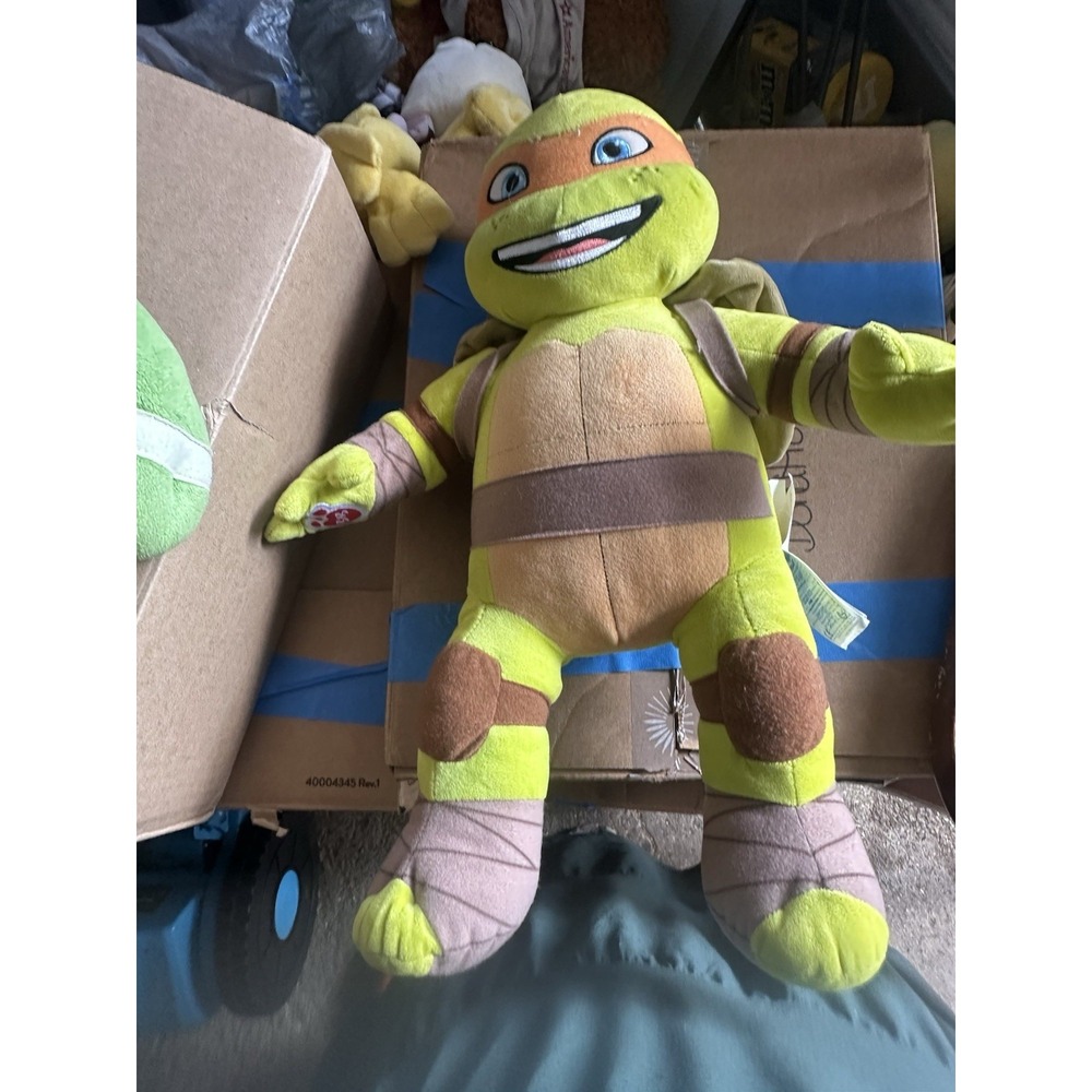Build A Bear Teenage Mutant Ninja Turtles 18" Michelangelo Plush Stuffed TMNT